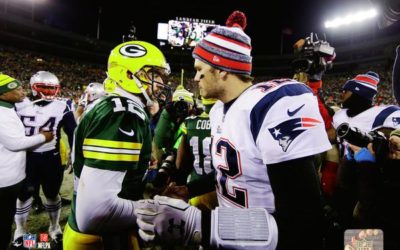 Green Bay Packers versus the New England Patriots